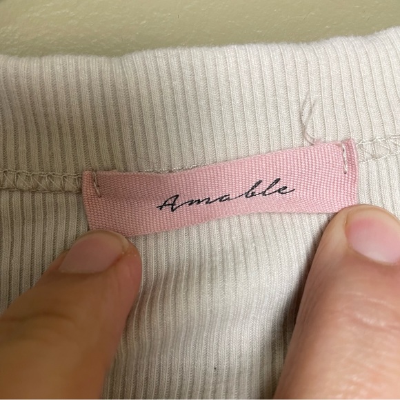 Amable Ribbed Drawstring Tank Top - Picture 2 of 5